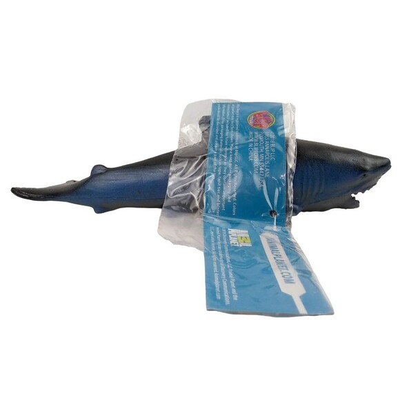 Shark Toy Major Life Like Stretchable Squishy Great White Beaded Blip Ocean Blue - Picture 4 of 13